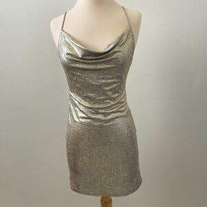 Alice & Olivia Metallic Dress